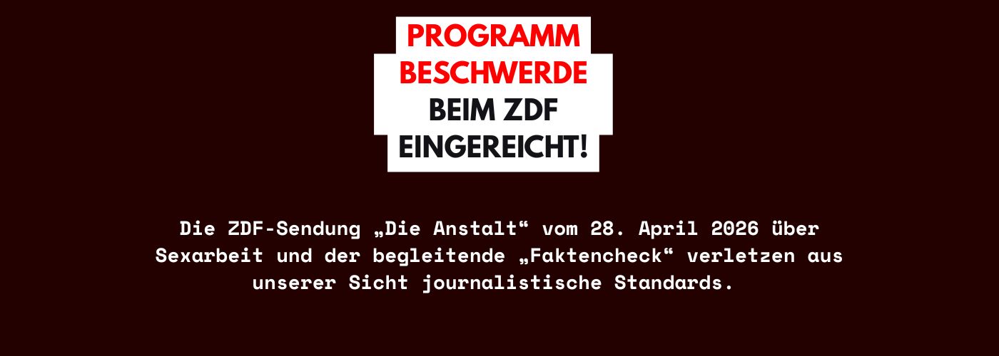 Programmbeschwerde beim ZDF eingereicht